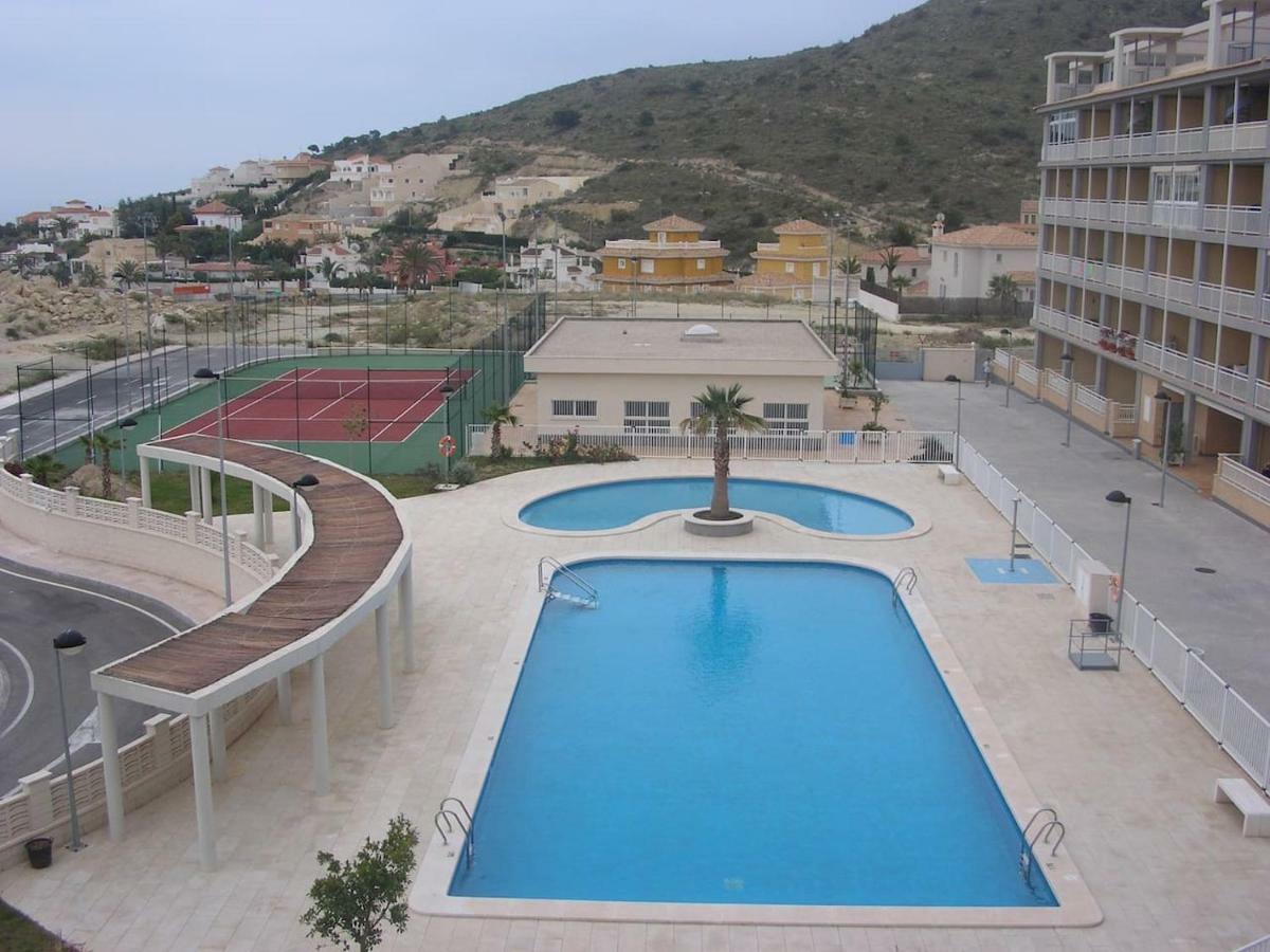 2 dorm.A/A.Vista mar.WiFi.Gym.Sauna.Terraza.Parking. El Campello Exteriör bild