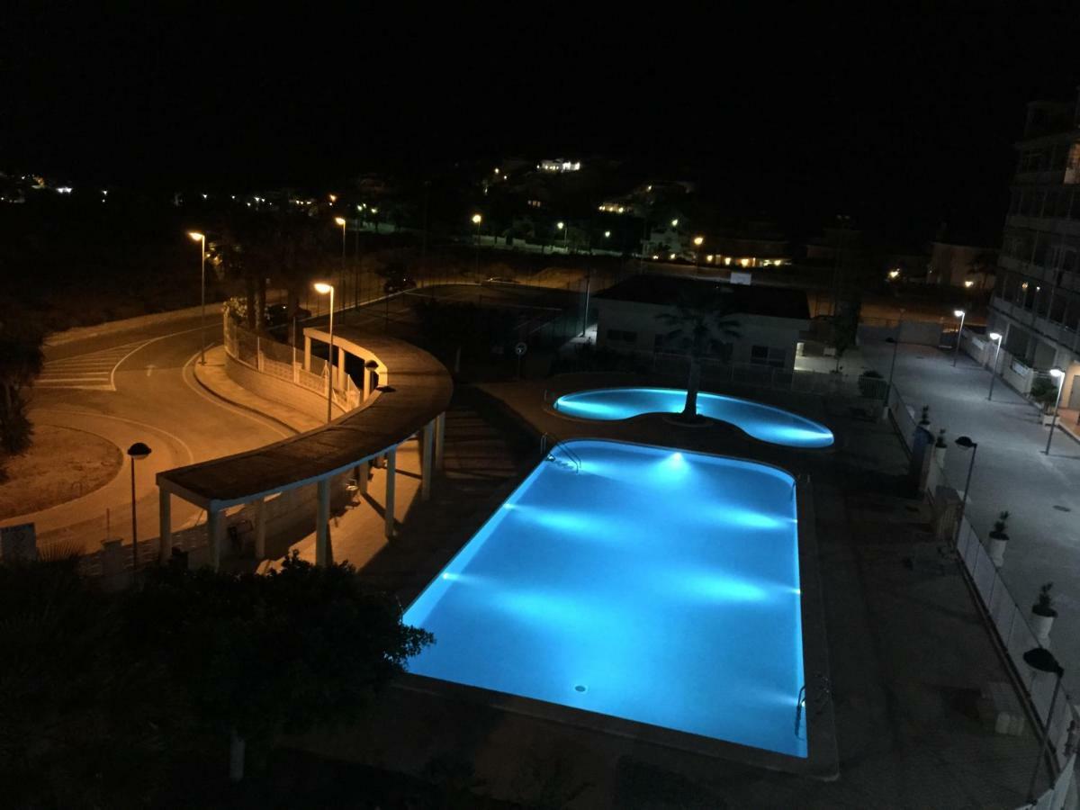 2 dorm.A/A.Vista mar.WiFi.Gym.Sauna.Terraza.Parking. El Campello Exteriör bild