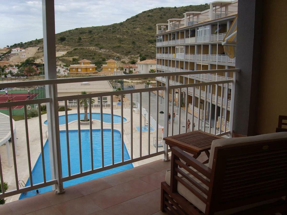 2 dorm.A/A.Vista mar.WiFi.Gym.Sauna.Terraza.Parking. El Campello Exteriör bild
